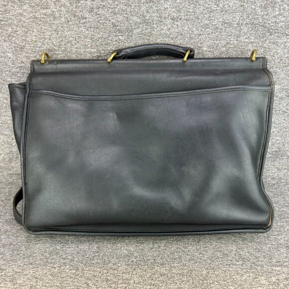 ✅VTG Coach Beekman 5266 Black Leather Briefcase Business Messenger/Laptop Bag - Picture 2 of 16